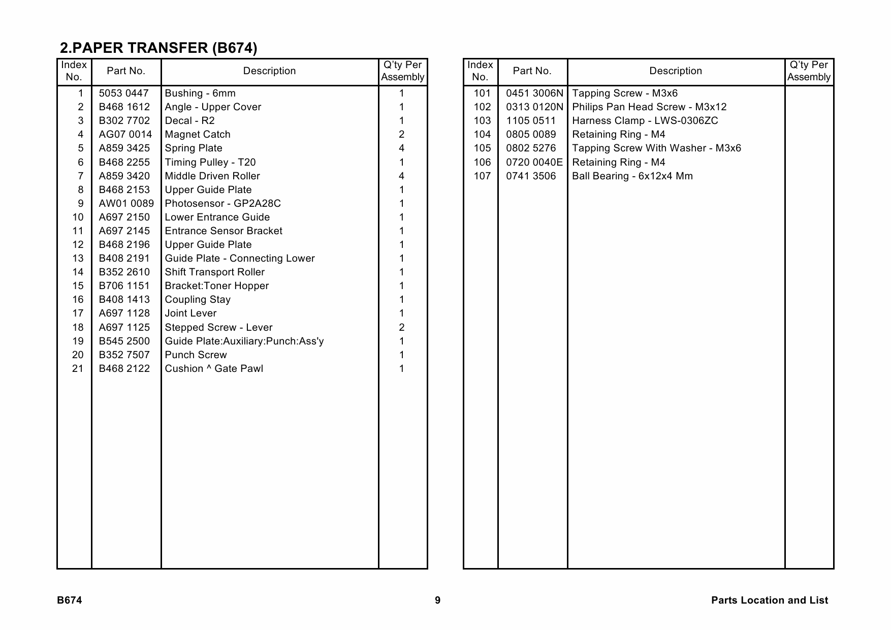 RICOH Options B674 3000-SHEET-FINISHER-SR861 Parts Catalog PDF download-6